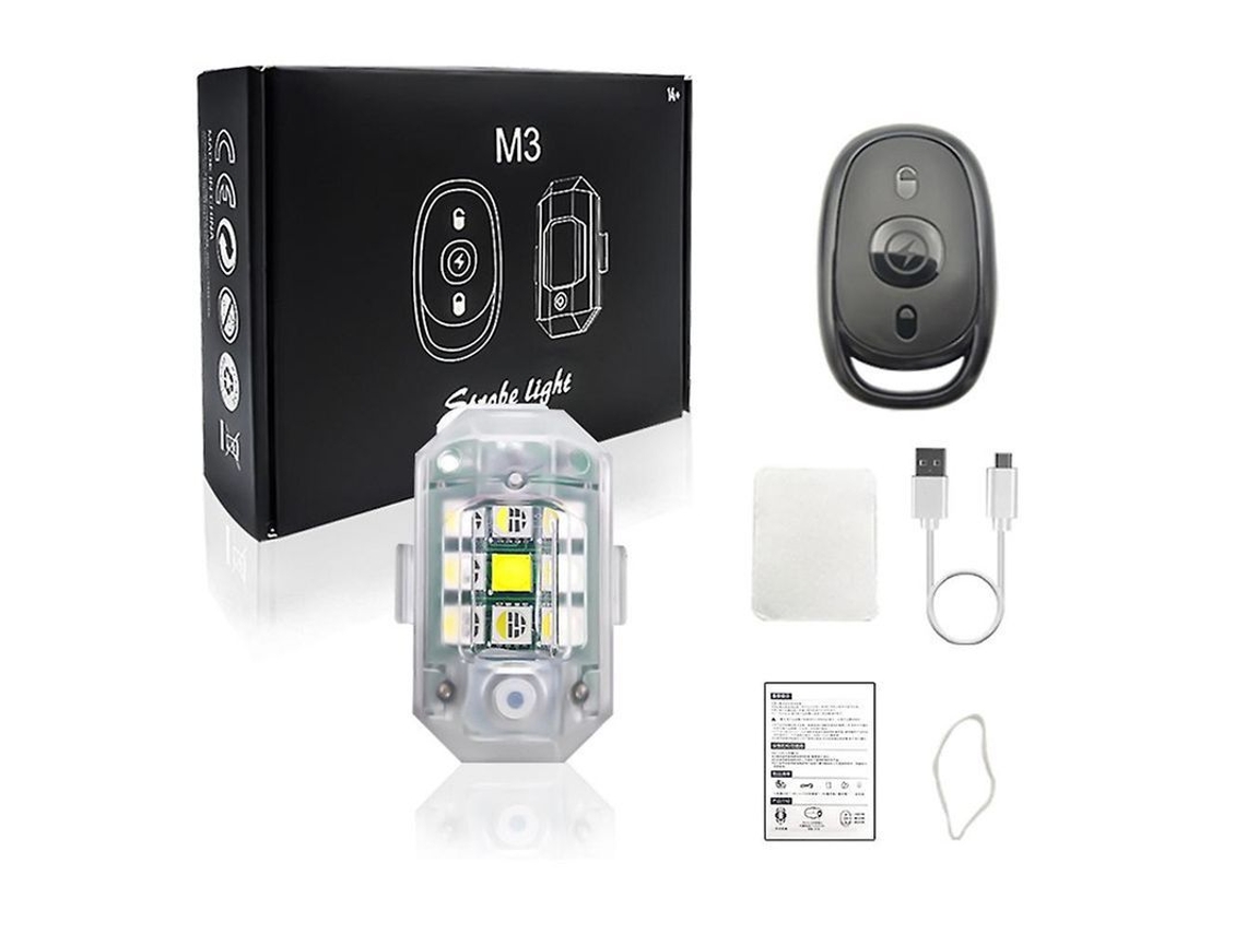2026-luces Stroboscópicas Led Rgb Para Motocicletas Y Aeronaves Con Control Remoto Inalámbrico 2.4g Impermeable 30 Modos