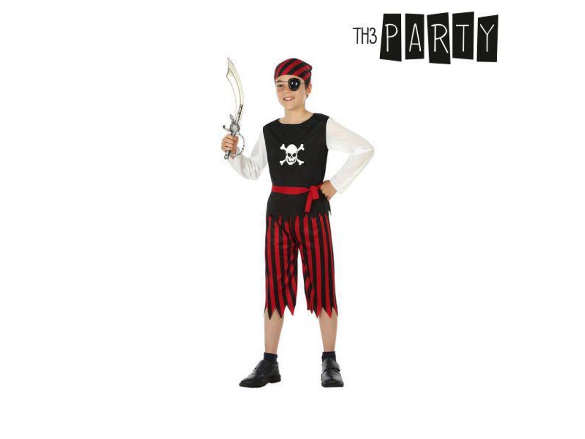 Disfraz Unisex Pirata Rojo
