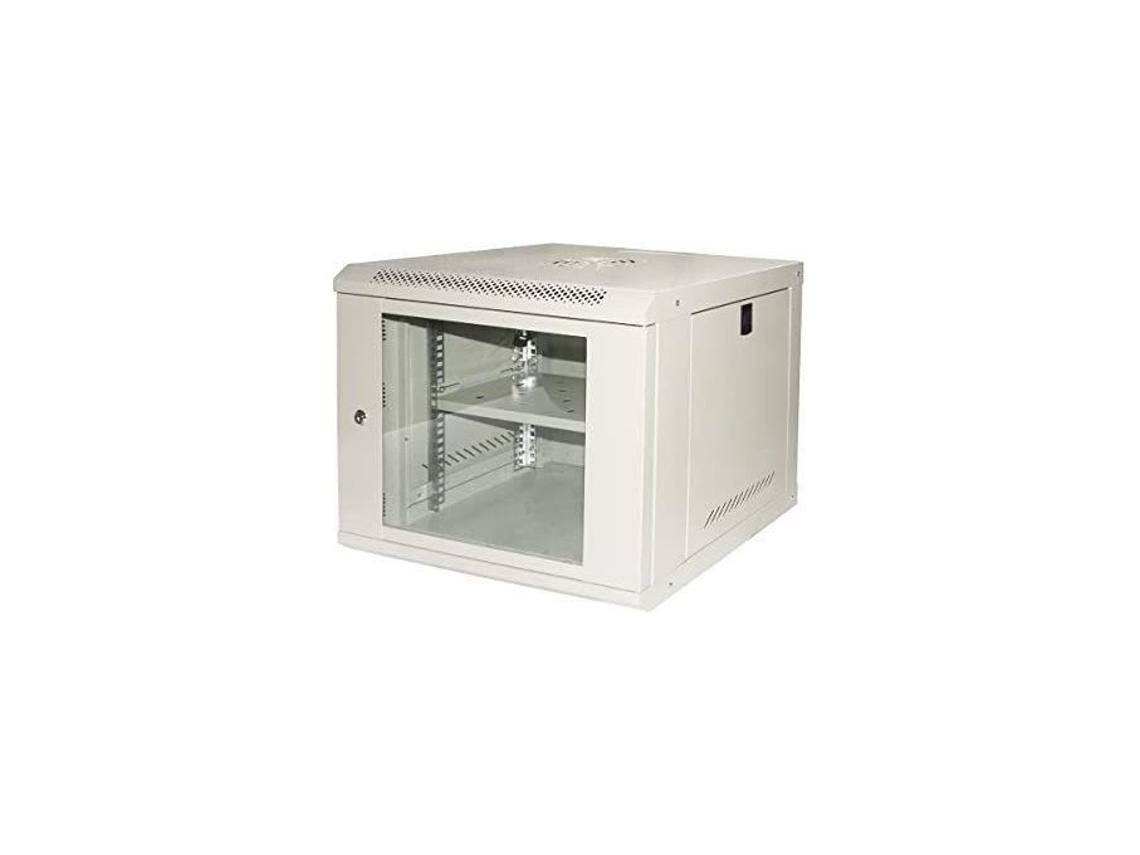 Armario Rack 19 9U Serie LINK Light Color Gris Con Puerta Cristal Hxxl Mm 450X400X530 Balda Incluida