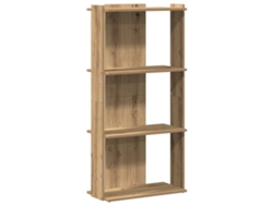 Lote de 3 librerías MAISON EXCLUSIVE en derivados artesanales de madera de roble.