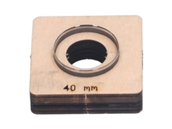 Mold De Corte De Couro Redondo Aço Liga Madeira Para Diy 40mm Diâmetro