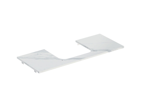 GEBERIT ONE placa de lavabo centro recortado para lavabo sobre encimera gres 120x2x47cm 505.115.00.