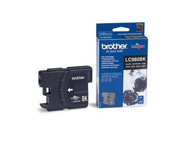Cartucho de tinta Original BROTHER LC980BKBP Negro 300 páginas