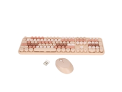 Kit De Teclado Y Ratón Inalámbricos Con 104 Teclas, Diseño Ergonómico Y Atractivo Para Pc, Ordenador De Sobremesa, Trabajo Y Juegos.