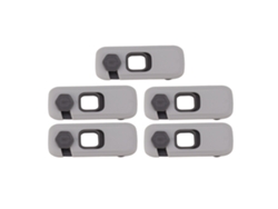 5 Unidades De Barreras Adhesivas De Seguridad Infantil Para Cajones De Refrigerador, Color Gris Claro.