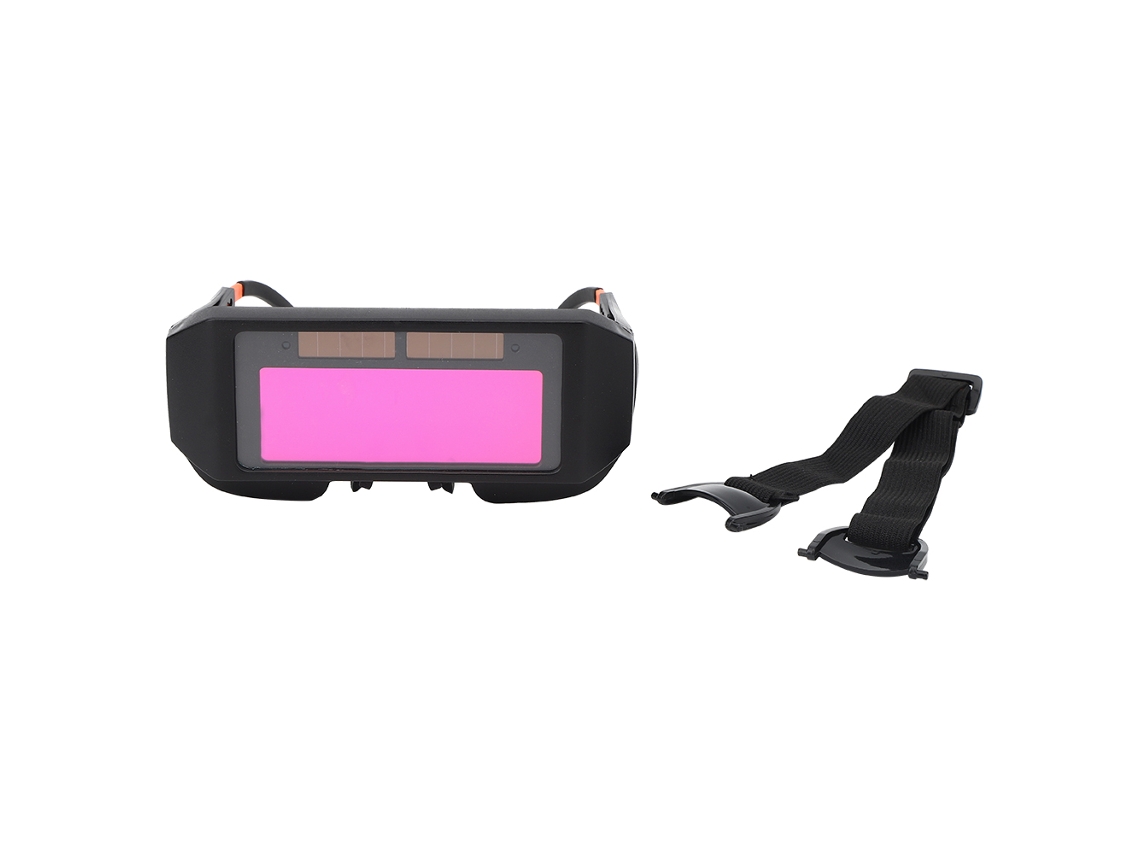 Gafas de seguridad para soldadura con visera de atenuación automática, panel solar ajustable, protección UV y resistencia a los impactos | Sin marca