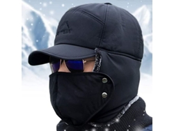 Gorra 3 En 1 Con Forro De Pelo Cálido, Orejeras Y Protección Facial Para Invierno, Resistente Al Viento Y Abrigadora