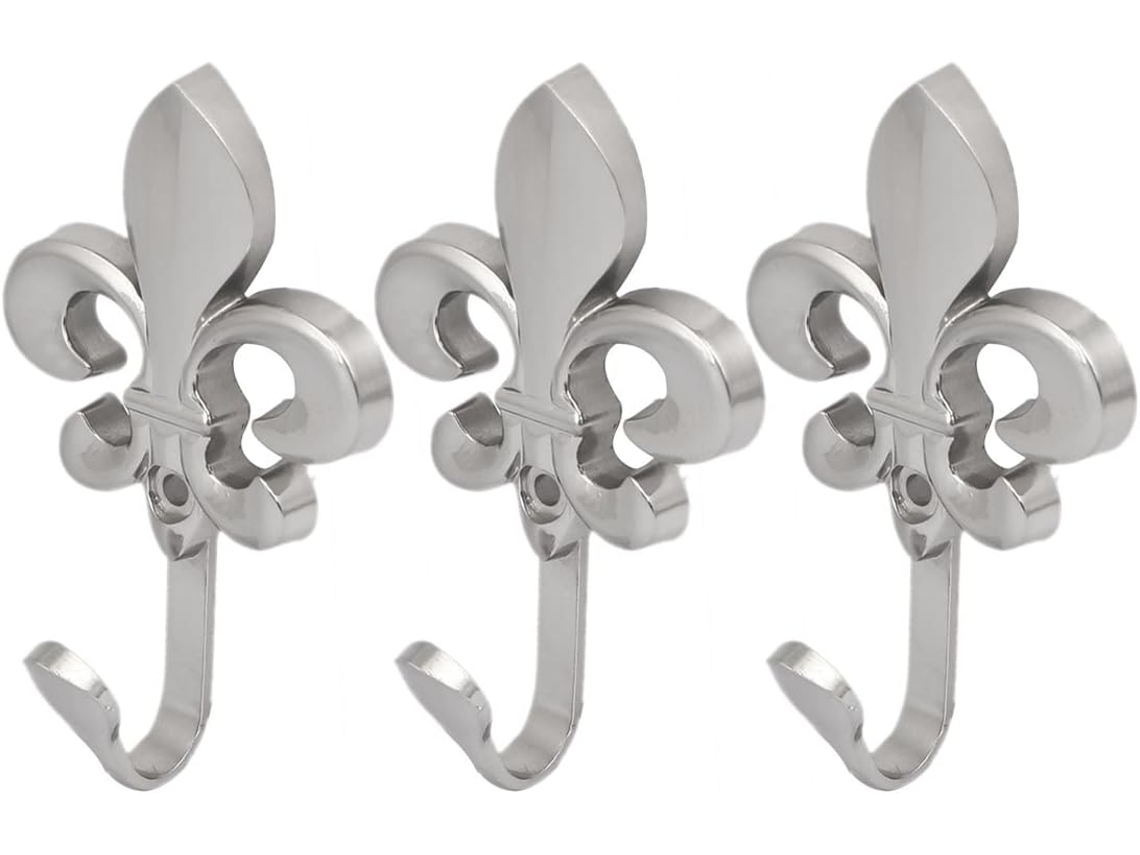 Bolsa Para Abrigos Y Toallas Con Gancho Individual En Forma De Flor, De Metal