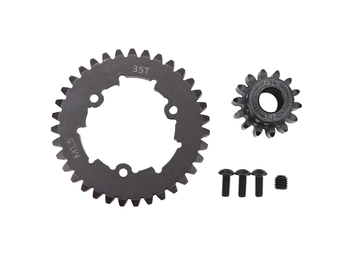 Juego De Engranajes Profesionales De Acero Para Coches Rc, Piñón Recto De 35 Dientes Para Traxxas X Maxx 6s 8s 1/5