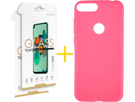 Carcasa + Protector Alcatel 1S 2019 SKYHE Lisa Rosa 79598