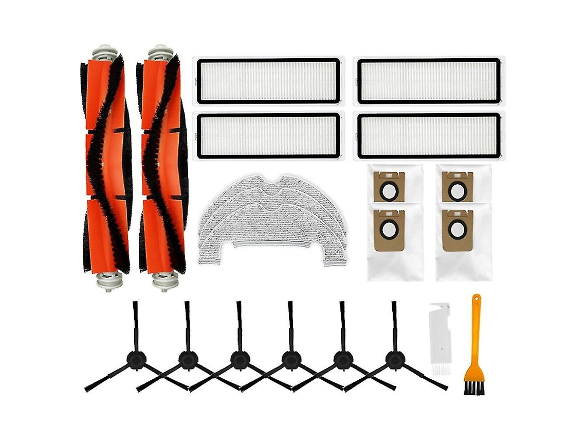Cepillo lateral principal, filtro HEPA, paños de limpieza, bolsa para polvo, compatible con Dreame L10 Plus