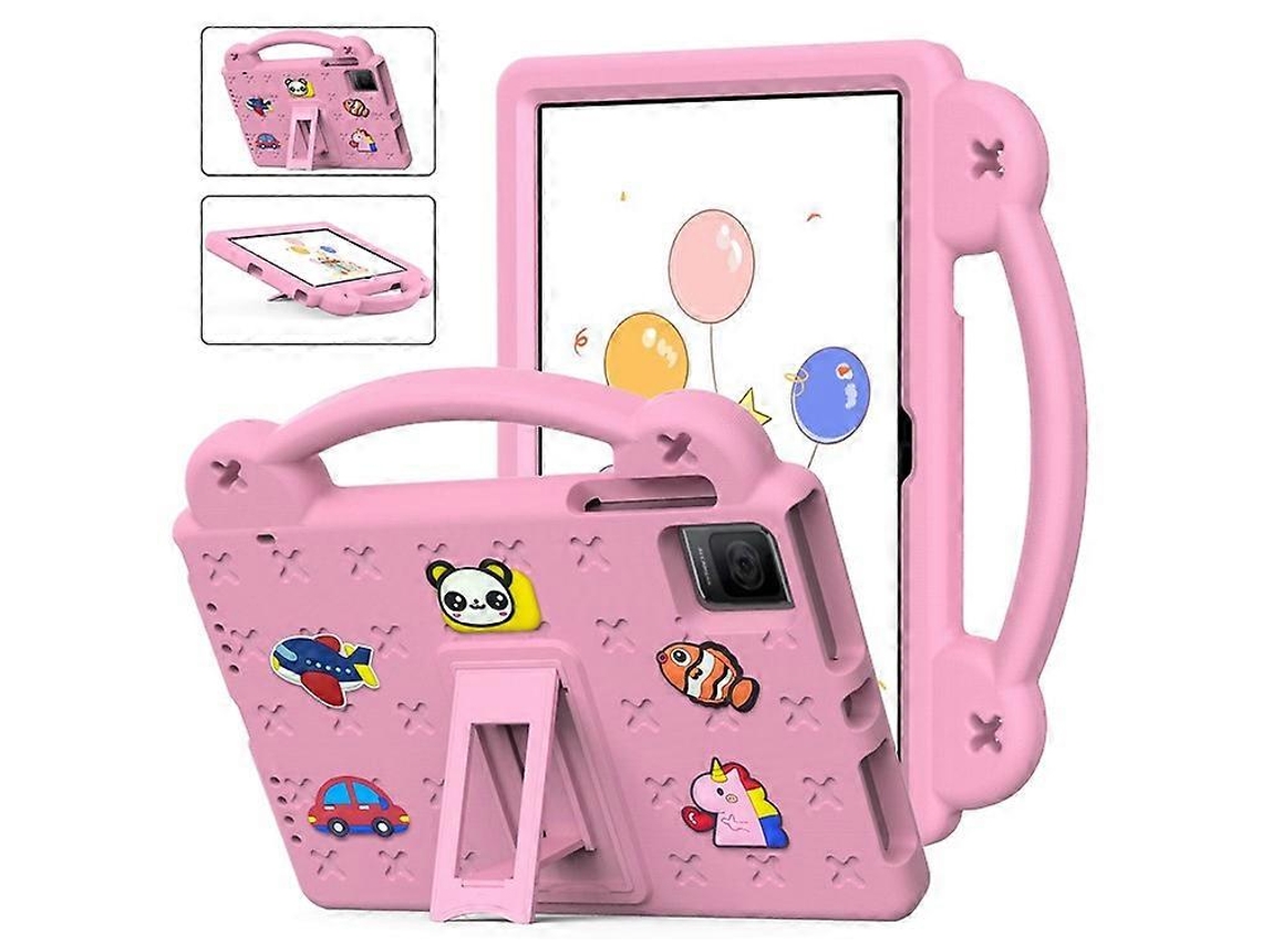 Compatible con la funda para tablet TCL Tab 10 Gen 2 / T-Mobile Revvl, fabricada en espuma EVA con bonitos estampados, soporte y correa.