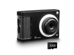 Cámara digital para niños FHD 1080P con tarjeta de 32 GB, 48 MP, zoom 8x, para adolescentes y niños, color negro Yizhood