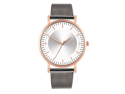 Reloj De Moda Para Hombre Y Mujer Con Correa De Malla, Esfera Redonda Y Movimiento De Cuarzo, Ideal Para Parejas.