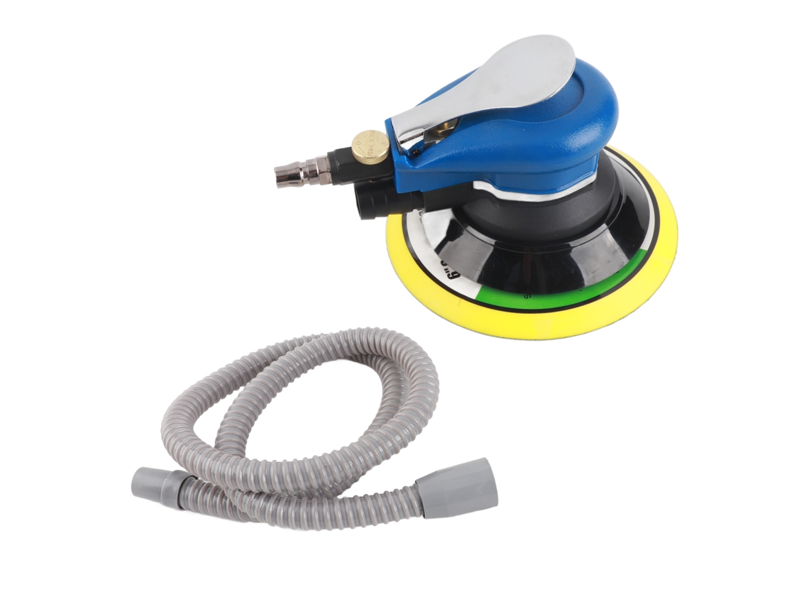 Lixadeira Orbital Pneumática Com Aspiração Automática 6 Polegadas Polidor Máquina De Lixar
