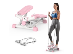 Stepper MERACH 2 en 1 con APP, zancada ajustable hasta 35 cm, pantalla LCD, silencioso, máquina subir escaleras, deporte en casa, 150 kg