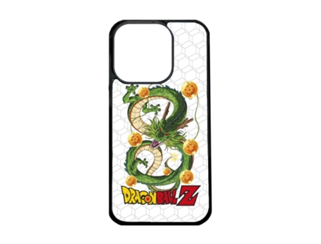 Funda Oficial Dragon Ball Shenron Las Bolas Dragón Warner para iPhone 15 Pro PHONECASES3D Piel Sintética Negro