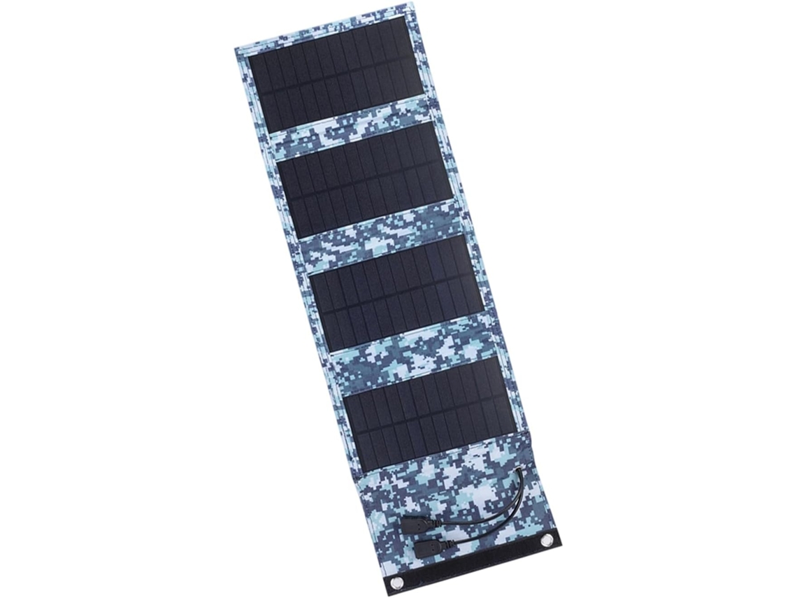 Panel De Carga Solar Plegable 10 W 5 V Doble Clasificador Usb Étanche Para Randonnée, Vélo, Voyage,
