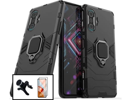 Kit Carcasa + Protector de Pantalla Xiaomi Poco F3 GT PHONECARE Negro
