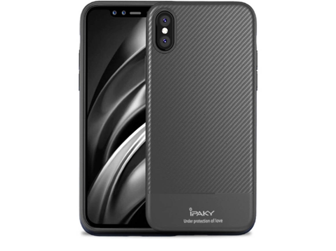 Funda iPhone XR WJS Pattern Anti Fall Gris