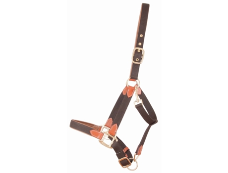 Cabezada de cuero para caballos con correa T de T