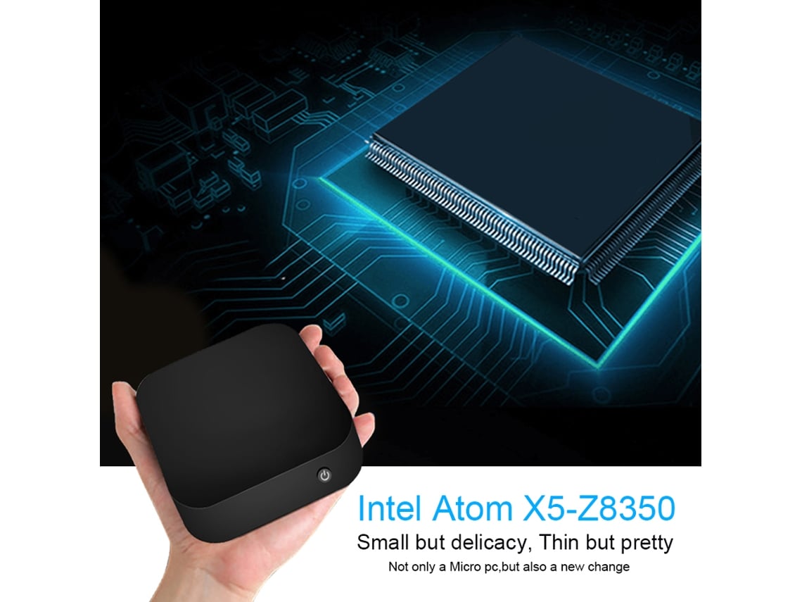 Mini Pc Para Win10 Intel Z8350 Wifi Portátil Quadcore 4+32g Sin Ventilador