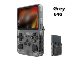 Consola de videojuegos portátil GOKOCO R36s con sistema Linux y pantalla IPS de 3,5 pulgadas.