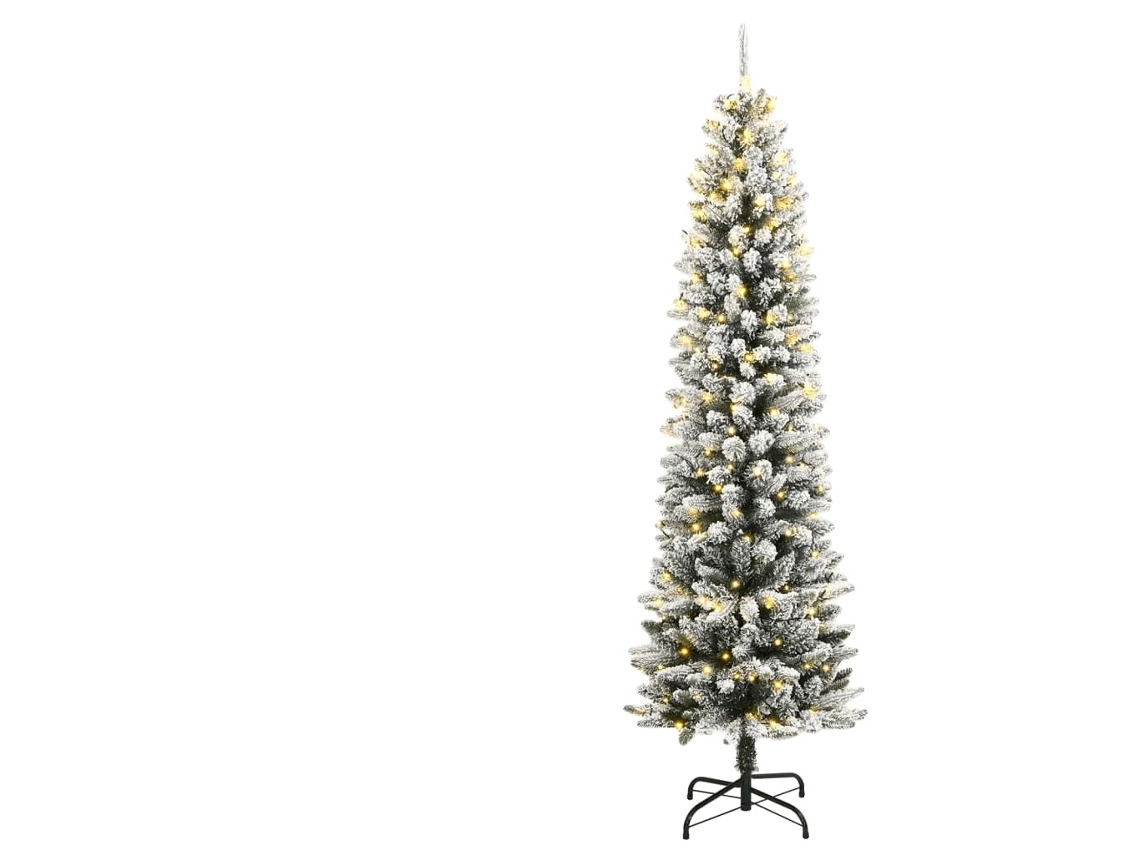 Árbol de Navidad, diseño delgado, opciones de iluminación LED, con LED, 210 cm OEM