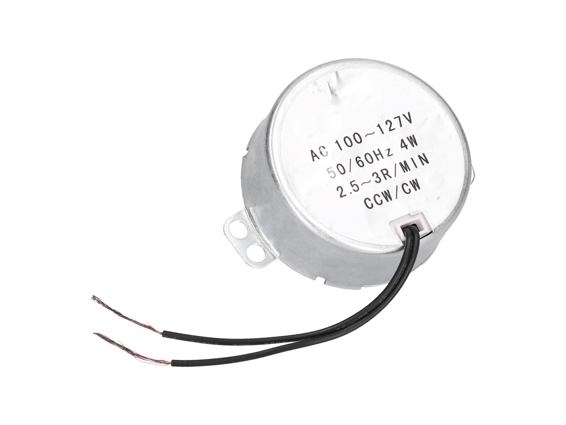 Motor Síncrono Tyc De 2,5-3 Rpm, 4 W, Ca, 110-127 V, Microajustable En Sentido Horario/antihorario.