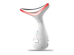 Terapia De Luz Vermelha Para Rosto E Pescoço Varinha Facial Dispositivo Facial Multifuncional Ondulado Chique Beleza Branco Yizhood