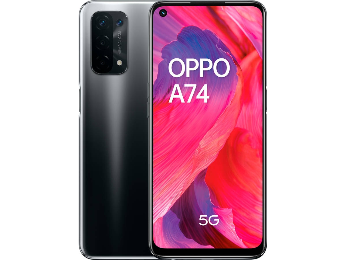 Oppo A74 5g pantalla 649 fhd+ 90hz 6 gb ram+ 128 almacenamiento qualcomm snapdragon 480 48+8+2+2 mp 5000 mah con carga de 18 w negro espt 6128gb 6.50 6gb 128gb 6.5 6.49 128gb+6gb 1651 65“