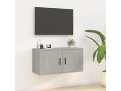 Estantería/Mueble de TV de Pared 80X34,5X40 Cm Gris Cemento