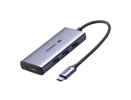Hub UGREEN Cm500 Usb-C para Usb 3.0/Hdmi Gris