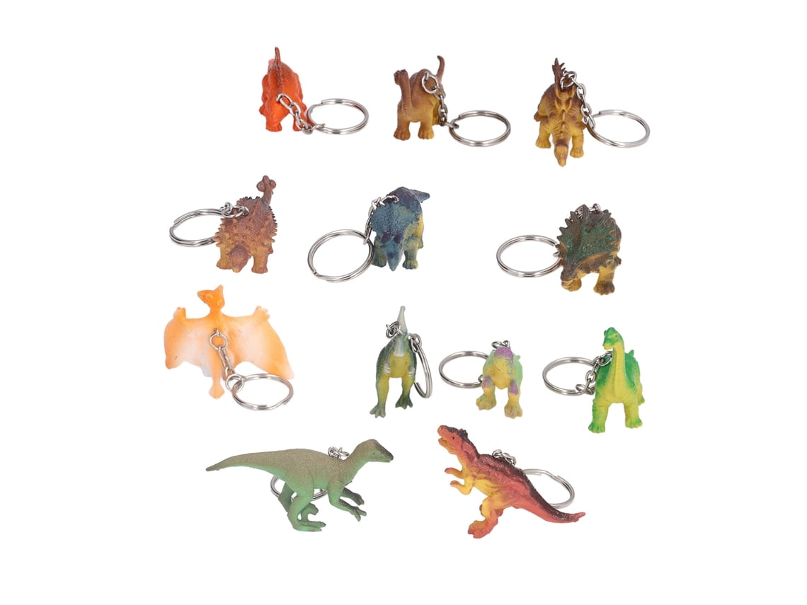 Ats-12 Llaveros De Dinosaurio Diferentes Estilos Animales Simulados Regalos Decoración Llavero K2108