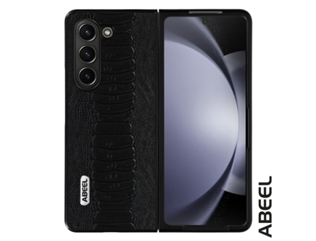 Funda para Samsung Galaxy Z Fold 5 ABEEL Piel Negro