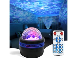Proyector de luz ambiental colorida con control remoto Siurn
