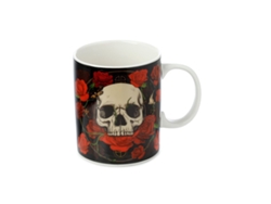 Taza de porcelana Calaveras y rosas PUCKATOR