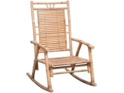 Maison Exclusive - Silla Mecedora Con Cojín Bambú
