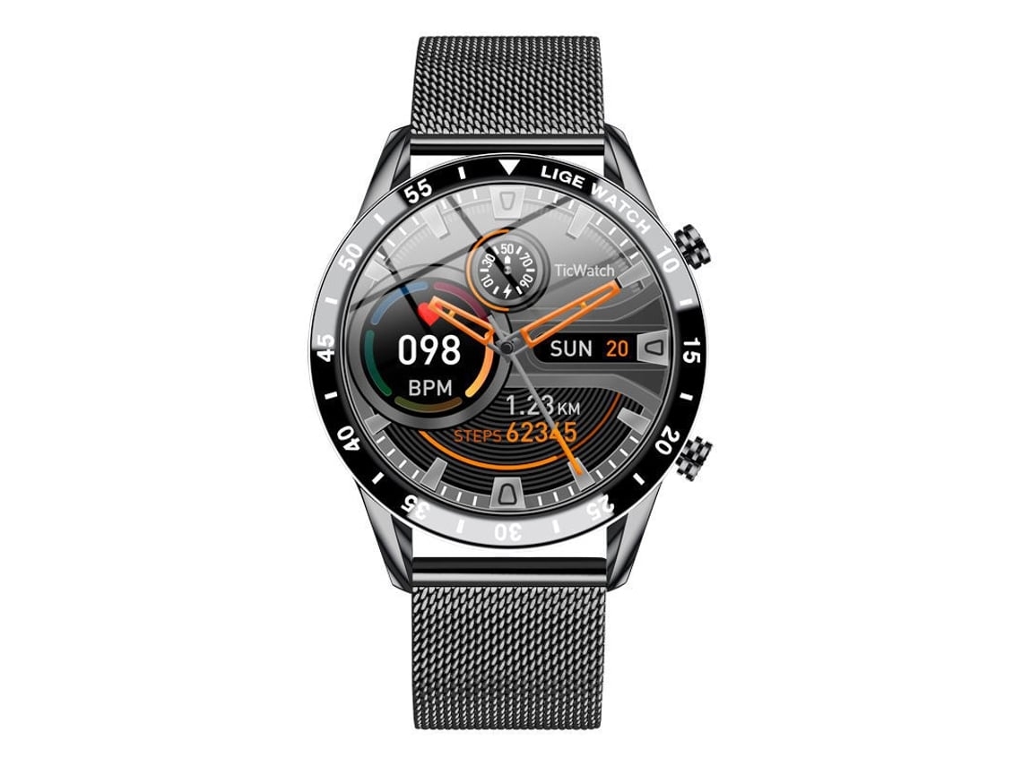 Relojes inteligentes para hombre con SMS y llamadas, monitorización de presión arterial, pantalla de 1,32 pulgadas, resistente al agua IP67 Yunzii