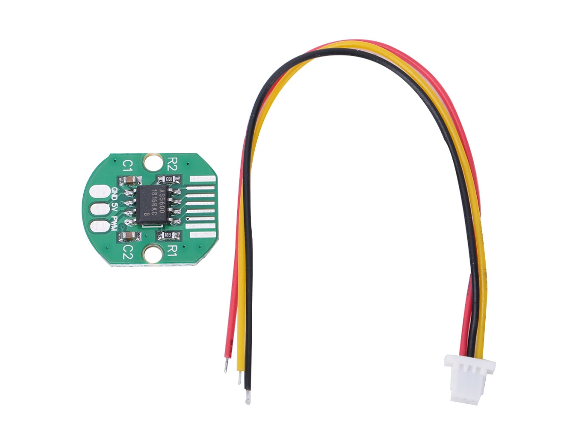 Encoder de valor absoluto de alta precisão de 12 bits Veloriskku AS5600 com porta PWM/I2C para motor de gimbal sem escovas