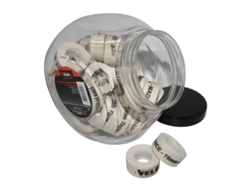 Bote de 30 rollos de cinta adhesiva para llantas VELOX 19 mm