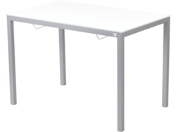 Mesa de Cocina PORTUS Amigo (Blanco - 110 x 70 cm - Vidrio)
