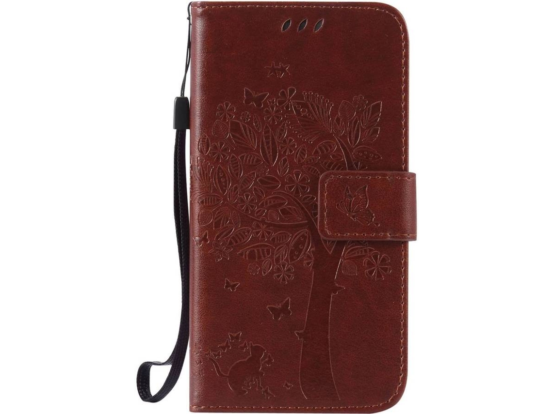 Funda Samsung Galaxy S5 i9600 HONGWE. Marrón