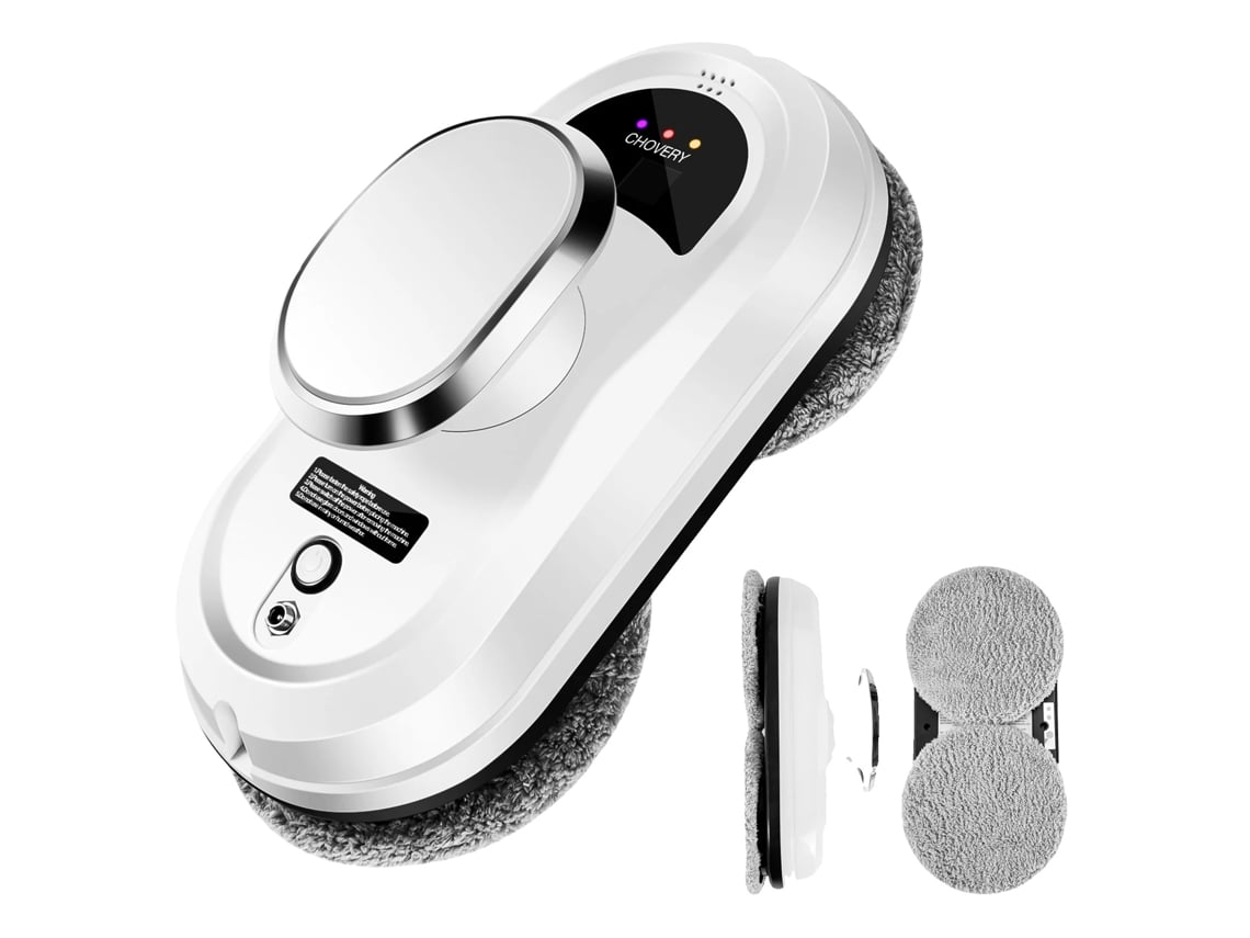 Limpiacristales eléctrico, sistema de alimentación de emergencia, cable de 5 metros, limpieza eficiente, blanco, UE, Sí