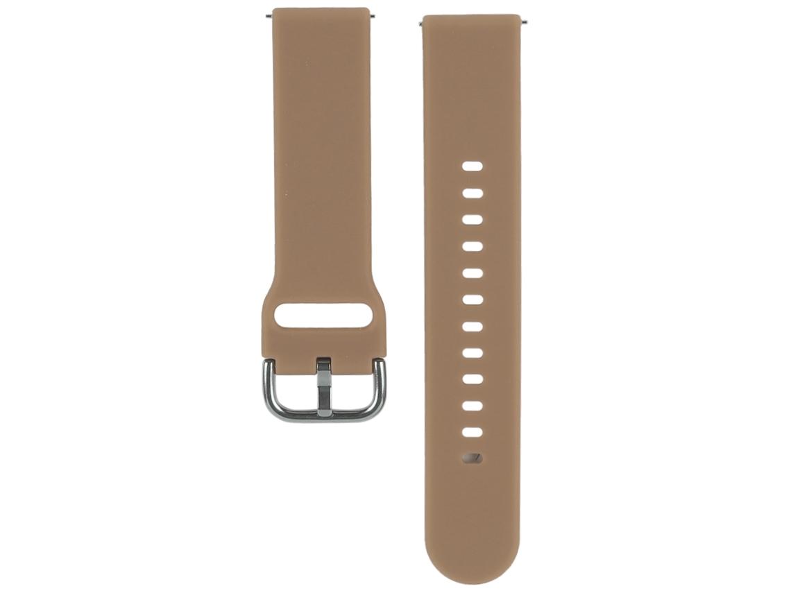 Correa de silicona de 20 mm compatible con Samsung Galaxy Watch Active R500 Garmin Forerunner 245 Coffee