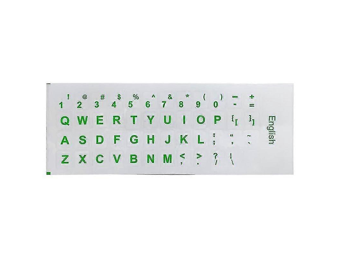 Pegatinas para teclado con letras en inglés para ordenadores de escritorio y portátiles Everley891
