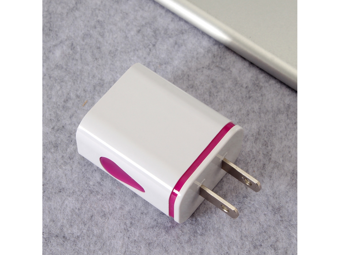 Cargador (cargador Inteligente De Teléfonos Móviles De Viaje Con Led De Gota De Agua Y Doble Usb)