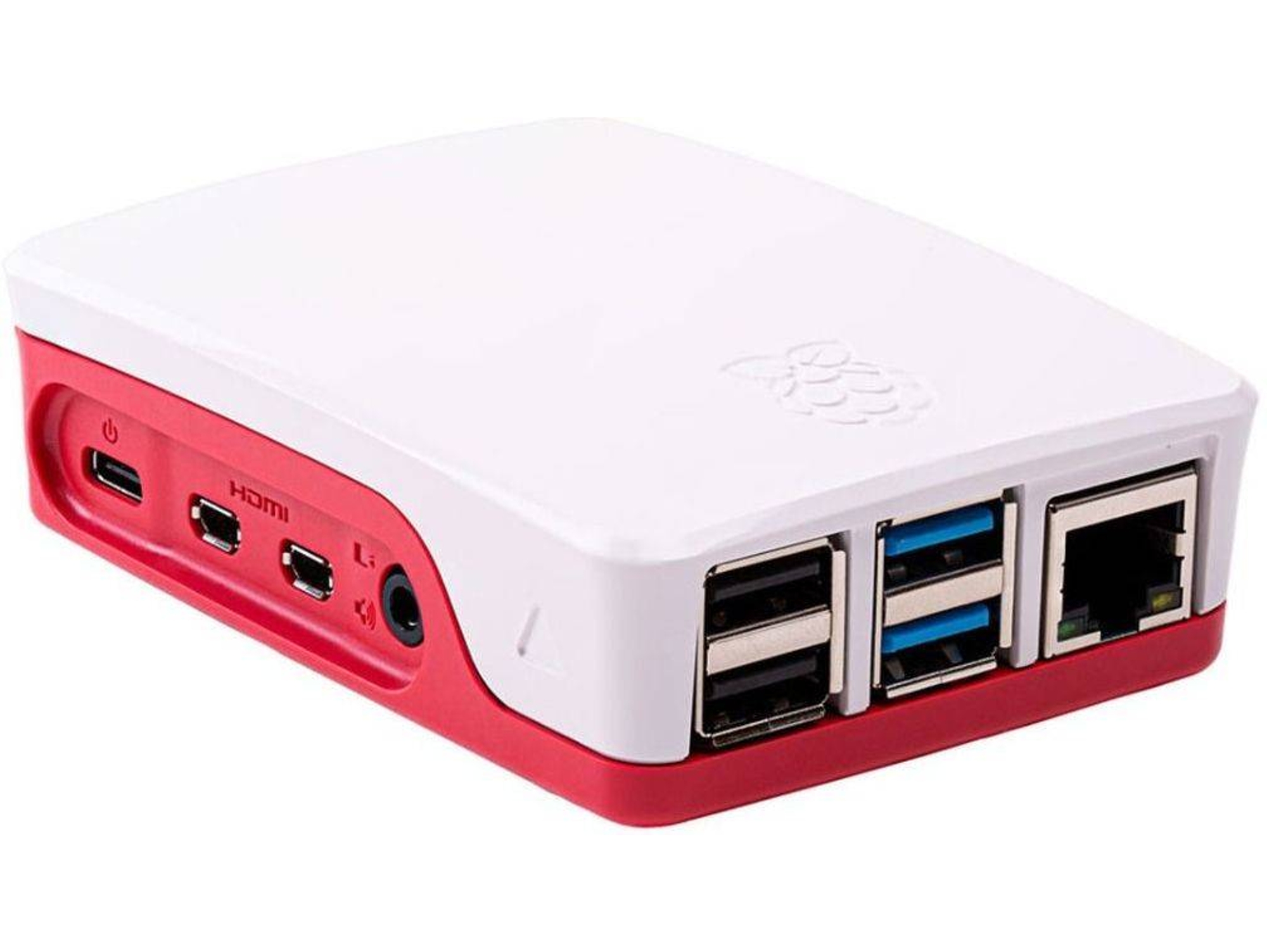 Caja RASPBERRY PI 4 Rojo, Blanco