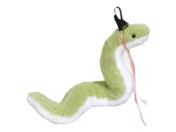 Serpiente con muñeco de hierro antiguo, muñeco de serpiente