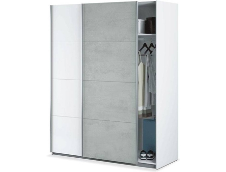 Armário HABITDESIGN Tekkan (Blanco y Gris - Melamina - 150 x 200 x 60 cm)